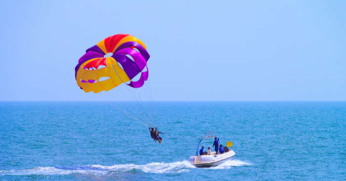 Goa's Favourite Water Sport Parasailing